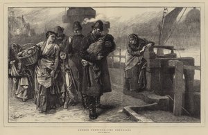 London Sketches, the Foundling (gravyr) av Frank (after) Holl