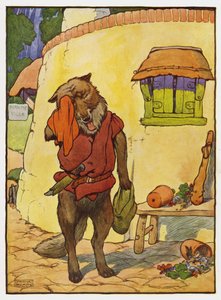 Illustration för de tre små grisarna av Frank Adams