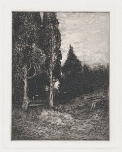 Landskap, ca. 1880-91. av Frank Anderson