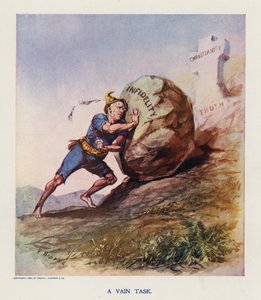 En fåfäng uppgift (färglitografi) av Frank Beard