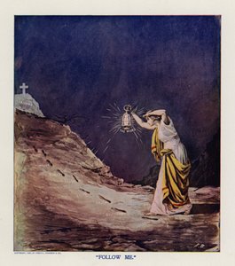 "Follow Me" (färglitografi) av Frank Beard