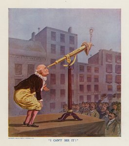 "Jag kan inte se det" (färglitografi) av Frank Beard