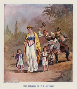 Republikens fiender (färglitografi)
