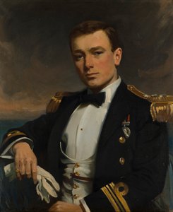 Porträtt av Commander the Hon. Richard Orlando Beaconsfield Bridgeman DSO, ca 1908 (olja på duk)