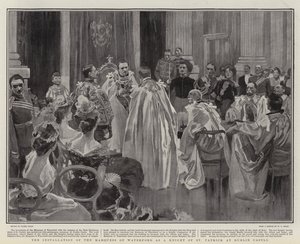 Installationen av Marquess of Waterford som riddare av St Patrick på Dublin Castle av Frank Craig