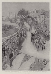 O le Aso Fanau Lona valusefulu o le Masiofo, o lana taavale solofanua i le Triumphal Arch i Windsor av Frank Craig