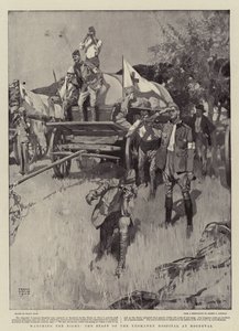 Personalen vid Yeomanry-sjukhuset i Roodeval såg på striden av Frank Craig
