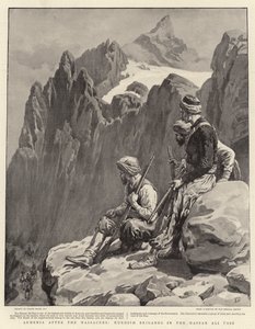 Armenien efter massakrerna, kurdiska brigander i Hassan Ali-passet av Frank Dadd