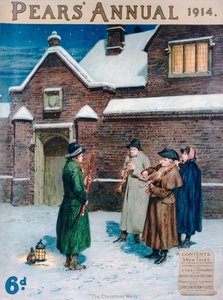 The Christmas Waits, omslag till Pears Annual, 1914 av Frank Dadd
