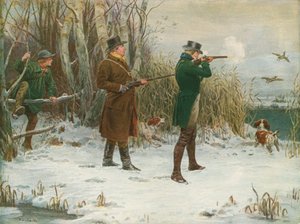 Vildand som skjuter vid jul av Frank Dadd