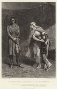 Constance, Arthur och Salisbury, King John, Akt III, Sc I av Frank Dicksee