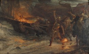 En vikings begravning av Frank Dicksee