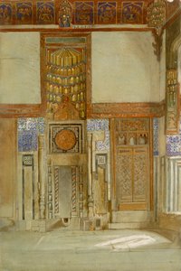 Interiör av Mufti Sheikh El Mahadis hus, Kairo