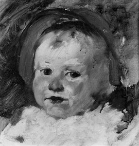 Huvudet på ett barn av Frank Duveneck