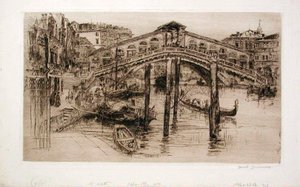 Rialtobron, Venedig av Frank Duveneck