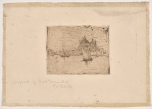 Skål (liten tallrik) av Frank Duveneck