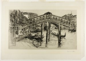 Rialto, Venedig av Frank Duveneck