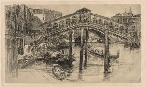 Rialto, Venedig av Frank Duveneck