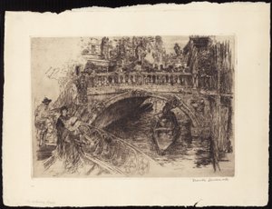 Venetianska bron av Frank Duveneck