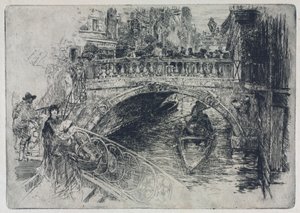 Venetianska bron av Frank Duveneck