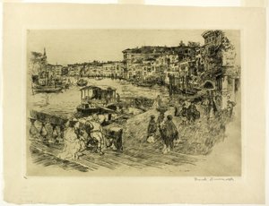 Utsikt över Canal Grande av Frank Duveneck