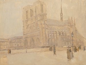 Notre Dame på vintern av Frank Edwin Scott