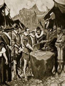 Stubbs har sin hand avskuren, 1521, illustration från 