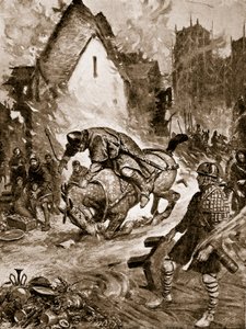 William dödligt skadad vid Mantes, illustration från 
