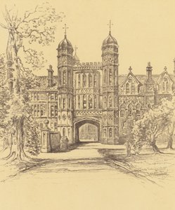 Rossall School (litografi) av Frank Greenwood