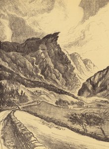 Clivigers ravin (litografi) av Frank Greenwood