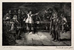 Miles Standishs Challenge, 1887. av Frank H. Wellington