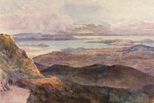 Nya Zeeland: Coromandel (färglitografi) av Frank H Wright