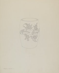Amerikansk "Bohemian" glasmugg av Frank M. Keane