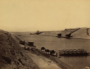 Lake Timsah, Suez från mittemot stugan