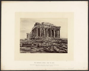 Parthenon, Aten, från väster