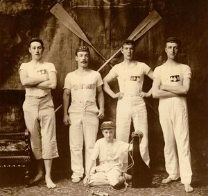 Whitby Friendship Rowing Club Crew, Whitby, England. 1901 av Frank Meadow Sutcliffe