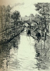 Pråmar på Seine, 1915