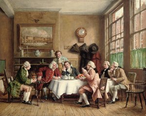 Dr Johnson på Cheshire Cheese, Fleet Street