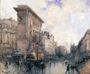 Triumfbågen från Porte St-Denis, Paris, c1875-1926