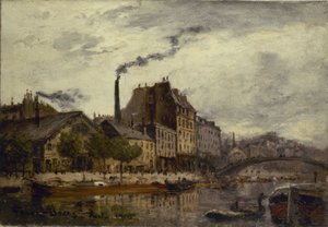 Canal Saint-Martin, quai de Valmy av Frank Myers Boggs