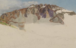 Bergigt landskap i Italien: Il Resegone, 1885. av Frank Randal