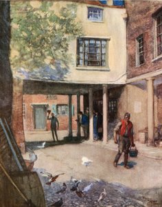 The Bull Inn, Rochester (färglitografi) av Frank Reynolds