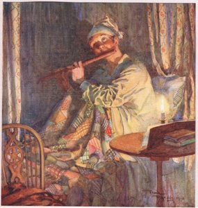 Luften var "Bort med melankolin.", ca 1920 (färglitografi)
