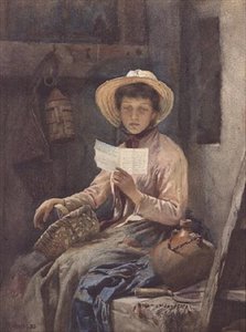 Kärleksbrevet, 1886 (wc)