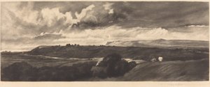 A Yorkshire Road, 1898. av Frank Short