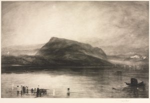 Berget Rigi vid gryningen