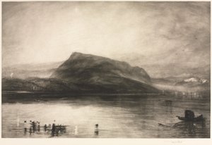Berget Rigi i gryningen, 1910.
