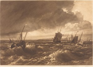 Munnen av Themsen Isle of Sheppey på avstånd, 1891. av Frank Short