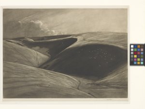 The Shadowed Valley (mezzotint på india paper chine collé)