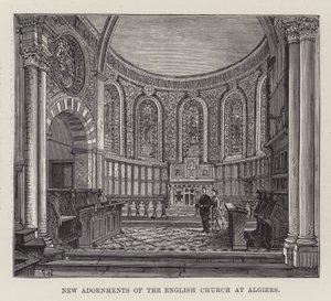 Nya utsmyckningar av den engelska kyrkan i Alger av Frank Watkins
